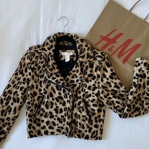 H&M Cheetah Jacket, Size 4